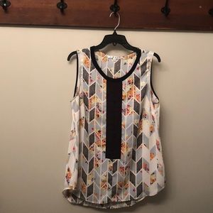 CAbi Grosgrain sleeveless blouse size medium